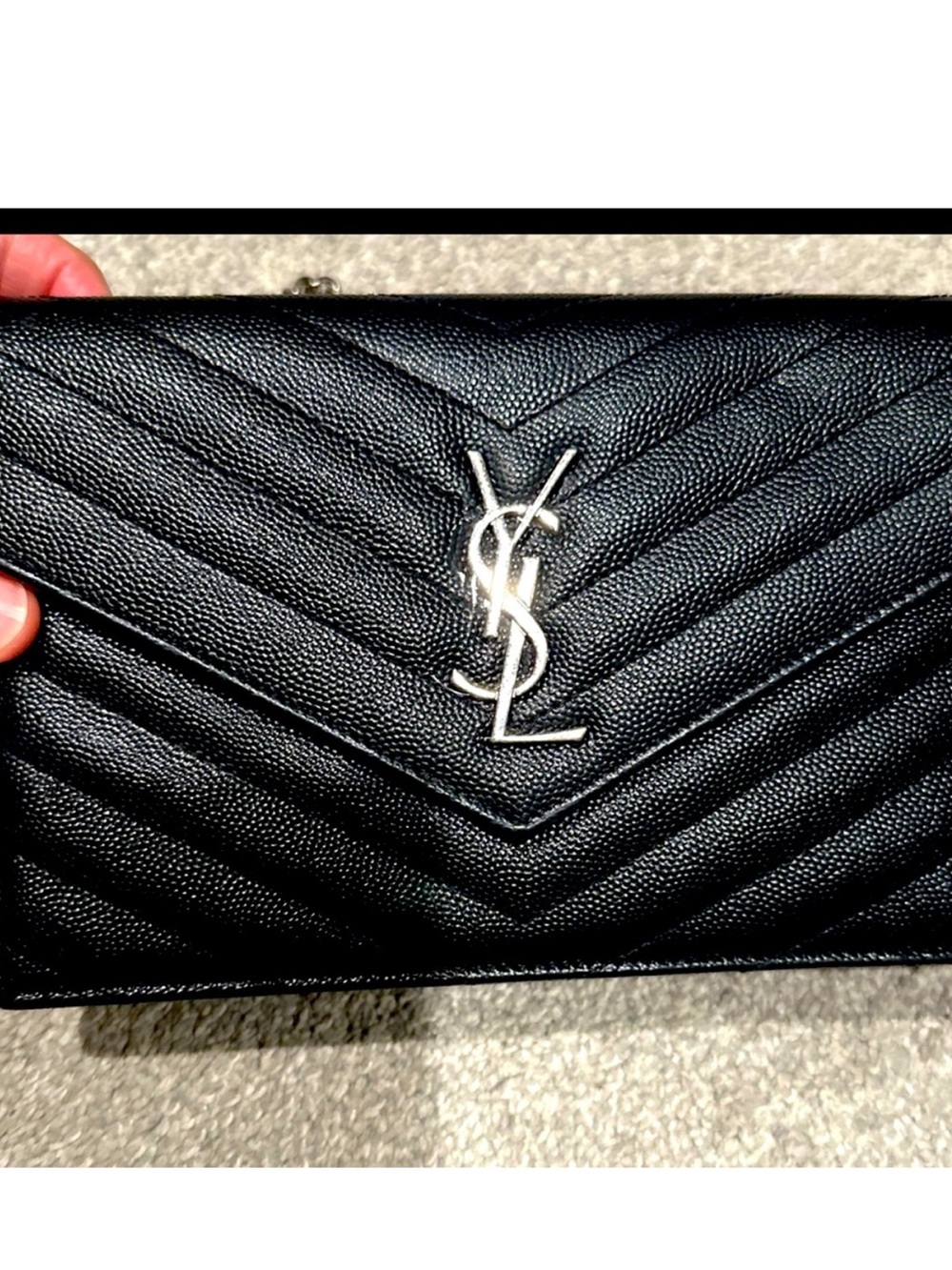 YSL Cassandre Envelope Chain Wallet